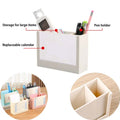Desktop Business Calendar With Pen Holder And Storage Box