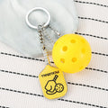 Creative Metal Pickleball Keychain