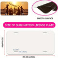 Custom Full Color Aluminum License Plate-6" x 12"