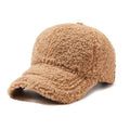 Adjustable Autumn Winter Lamb Hair Cap Warm Baseball Hat