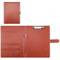 A4 Pu Leather Clipboard Folder With Magnetic Closure