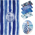 Oversized Soft Quick Dry Beach Towel With Stylish Print