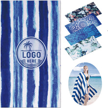Oversized Soft Quick Dry Beach Towel With Stylish Print