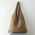 Chic Retro Crochet Beach Bag - Handwoven