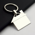 Metal Rotating House Keychain