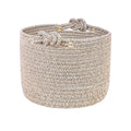 Customizable Handwoven Storage Basket With Knots