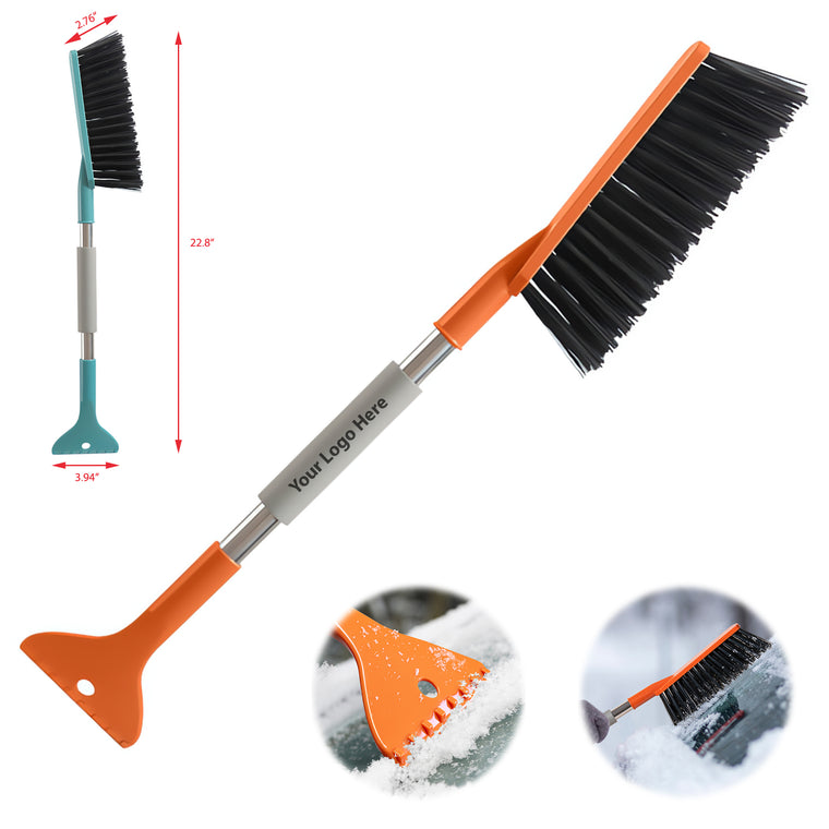 2-In-1 Car Windshield Snow Brush & Defrost De-Ice Scraper