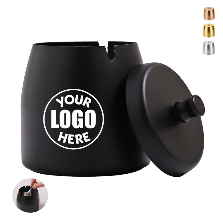 Stainless Steel Smokeless Odorless Windproof Ashtray