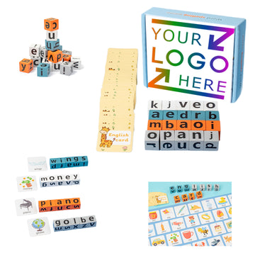 Children's English Word Building Blocks Puzzle Toys