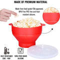 Collapsible Silicone Microwave Popcorn Bowl