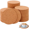 Absorbent Cork Coasters - 3.5 Inch Round