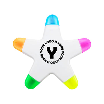 5-In-1 Starfish Design Highlighter Marker