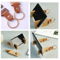 Wooden Phone Stand With Keychain