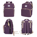 Multifunctional Large Diaper Bag Backpack With Baby Bed