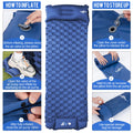 Ultralight Inflatable Sleeping Mat With Built In Foot Pump