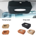 Portable Leather Car Sun Visor Napkin Holder Tissue Holder