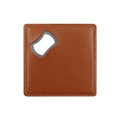 Leather Bottle Opener Square Coaster