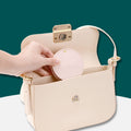 Pu Leather Rotating Round Portable Dressing Mirror