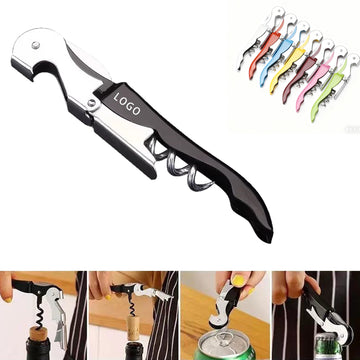 Double Hinged Waiter's Corkscrew Wine Opener