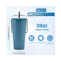 Stainless Steel Straw Thermos Cup