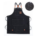 Waterproof Baking Shop Work Canvas Apron W/ Adjustable Strap