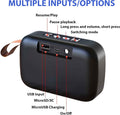 Fabric Bluetooth Speaker with Card Slot