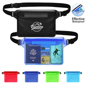 Pvc Waterproof Pouch W/Adjustable Waist Strap