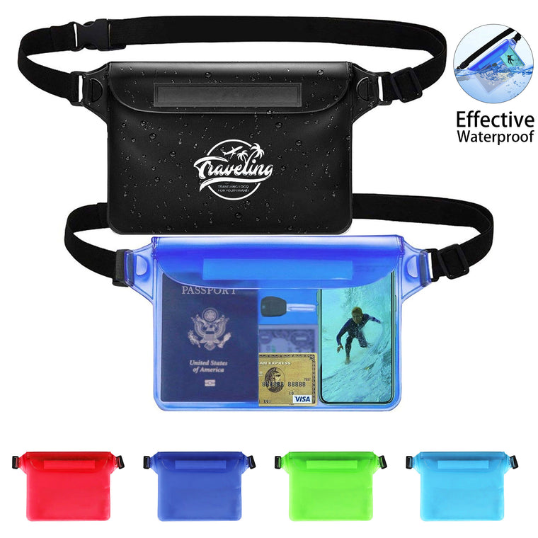 Pvc Waterproof Pouch W/Adjustable Waist Strap
