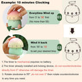 60 Minutes Cute Mushroom Mechanical Kitchen Timer