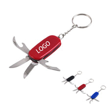 4-In-1 Multi-Function Stainless Steel Folding Keychain Knife