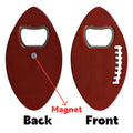 Full Color Custom Football Shape Bottle Opener Fridge Magnet