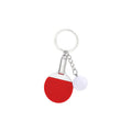 Simulated Table Tennis Racket Set Keychain