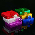 Portable Aluminum Alloy 5 Pcs Dice Game Set W/ Square Case