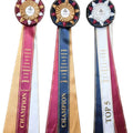 Award Ribbon Medals With Badge For Recognition