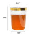 10 Oz Disposable Gold-Rimmed Airline Cup