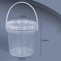 Reusable Clear Plastic Containers Pail Buckets With Lids