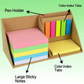 Foldable Sticky Notes Cube Box