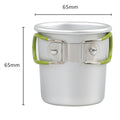 5Oz.Portable Aluminum Alloy Camping Cup With Foldable Handle