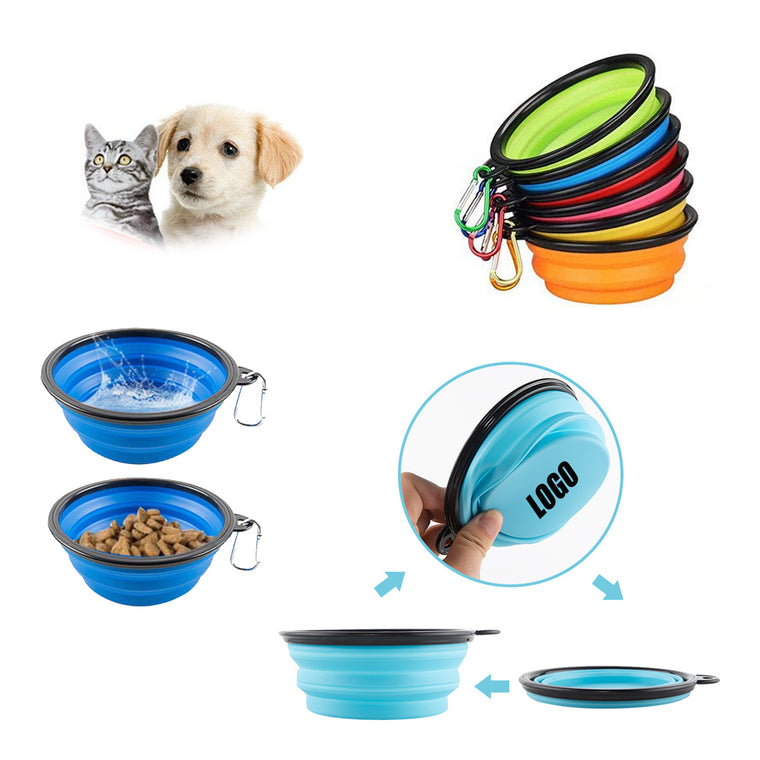 Pet Folding Bowl With Bowl Lid