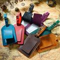 Vintage Crazy Horse Leather Luggage Tag