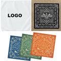 22" X 22" Custom Full Color Cotton Head Scarf