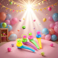 Plastic Pipe Floating Ball Toy