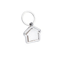Metal Rotating House Keychain
