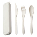 Wheat Straw Cutlery Set with Case - Eco Utensils