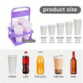 Portable 4-Hole Folding Beer Basket With Handle