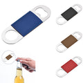 Stainless Steel Beer Bottle Opener With Leather Handle