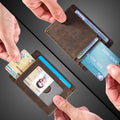 Simple Leather Slim Wallet Card Holder