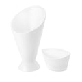 Pp Fry Cup W/ Detachable Dip Pot, Sauce & Salad Container