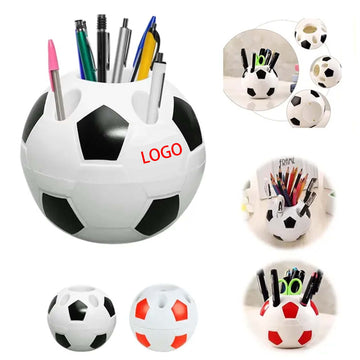 Durable Soccer-Themed Pen Holder Holds Desk Essentials