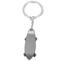 Mini Cute Metal Shark Skateboard Keychain